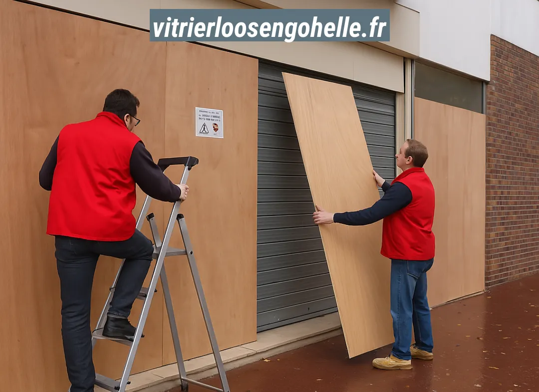 Mise en sécurité fermeture provisoire Loos-en-Gohelle